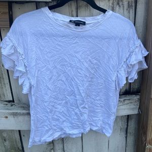INC white shirt sleeve top